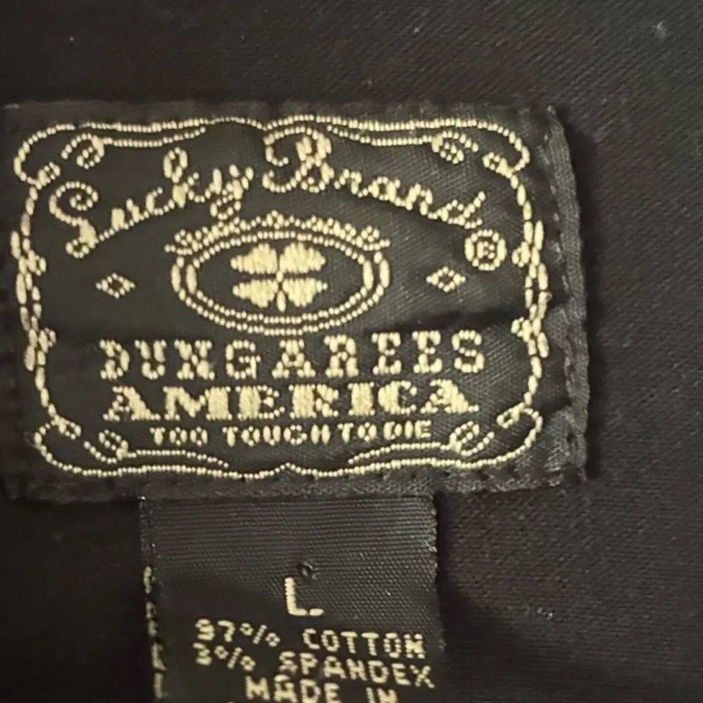 Lucky Brand Black Cotton Shirt Woman’s Size L - Picture 2 of 3